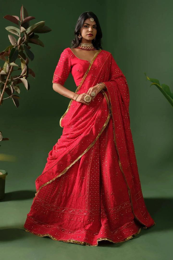 Master Piece Chikankari Lehnga, Dupatta & Blouse