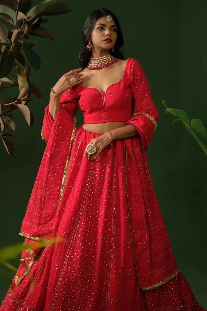 Master Piece Chikankari Lehnga, Dupatta & Blouse