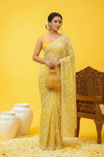 Load image into Gallery viewer, Gulzar Full Jaal Chikankari Saree