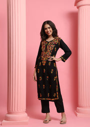 Mahira Rayon Multi Thread Straight Kurti