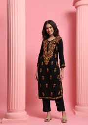 Mahira Rayon Multi Thread Straight Kurti