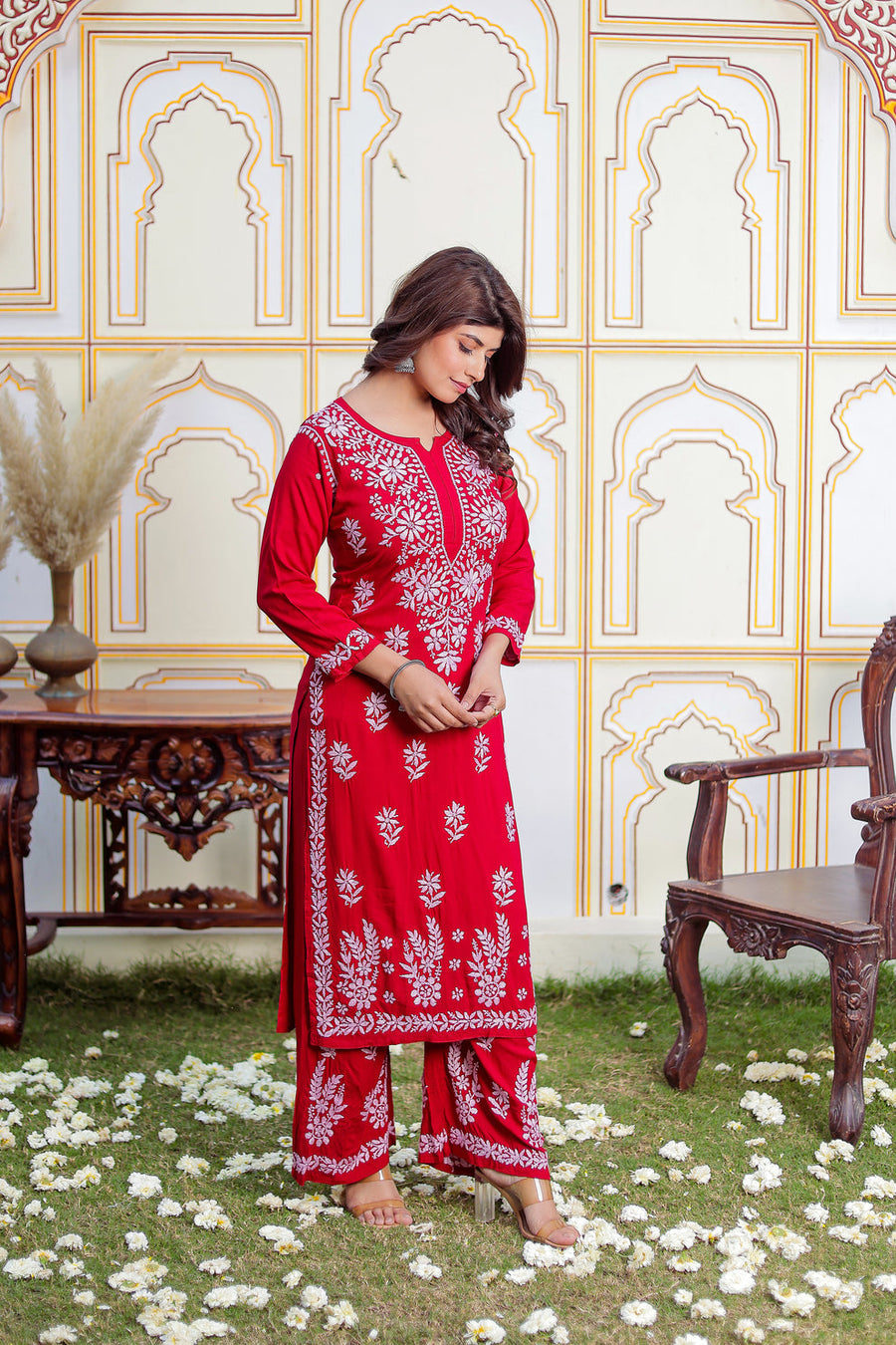 Saheli Modal Chikankari Kurti Sets