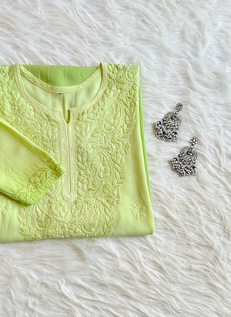 Riva Ombre Chikankari Kurti