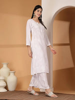 Load image into Gallery viewer, Aqsa Premium Chikankari Kurti Set
