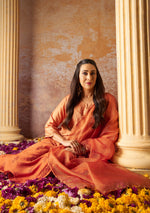 Load image into Gallery viewer, Karishma Kapoor Styled Mukaish Chikankari Chanderi Suit Set