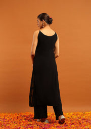 Anushka Styled Premium Strappy Chikankari Outfit Set