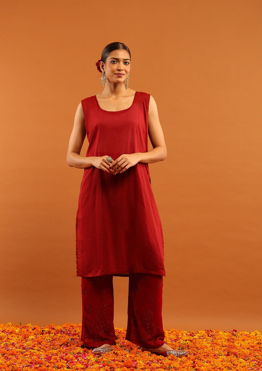 Nagma Chikankari And Mukaish Suit Set