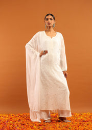 Nagma Chikankari And Mukaish Suit Set