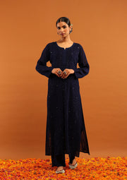 Nagma Chikankari And Mukaish Suit Set