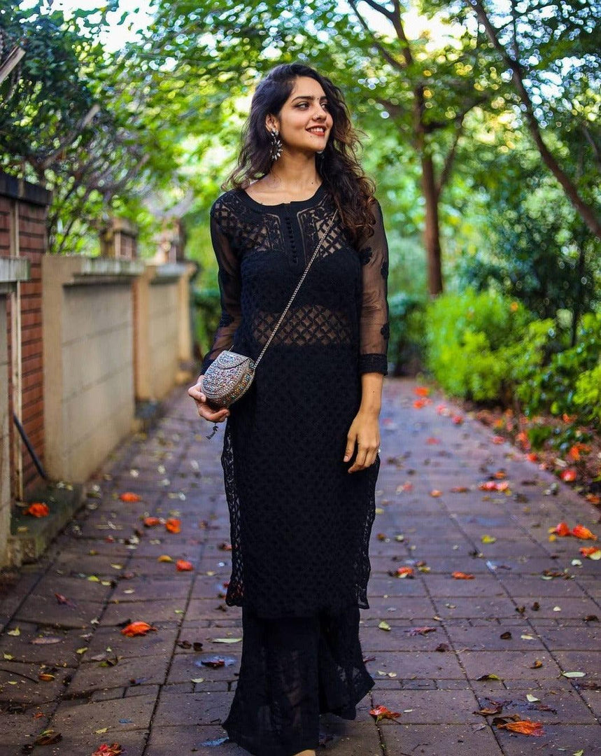 Zara Bootie Jaal Kurti Set